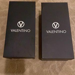 2 excellent condition valentino slide boxes. Cute for decoration or storage!